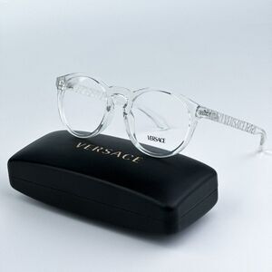 NEW Versace VE3355U 148 Crystal Oval Unisex Eyeglasses VE 3355U